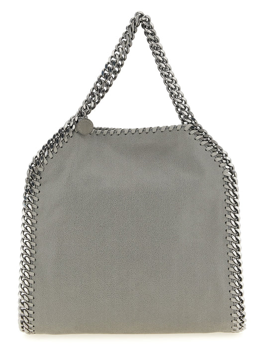 Mini Handbag by Stella McCartney for women in polyester leather & fur gray & silver features a contemporary silhouette, showcasing a secure , ample , and contemporary for a sophisticated look.