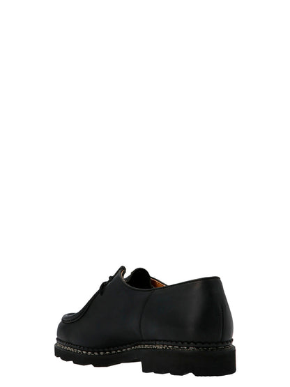 PARABOOT Black Calfskin Oxfords And Derbies