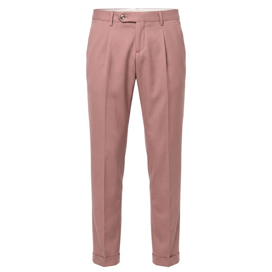 Trousers by Baldinini Trend for men in viscose multicolor & pink features a artisanal silhouette, showcasing a sophisticated with a long and for a artisanal finish.