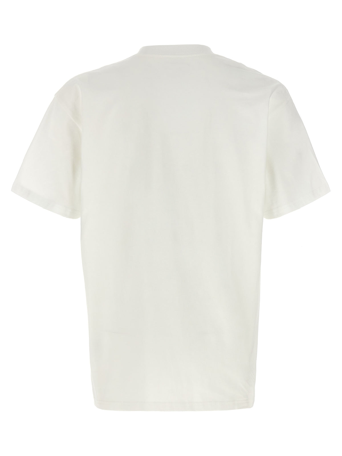 T-Shirt by Carhartt Wip for men in organic cotton white & print showcases a unassuming silhouette, artfully detailed with a refined crew neckline and unassuming for a sophisticated, contemporary look.