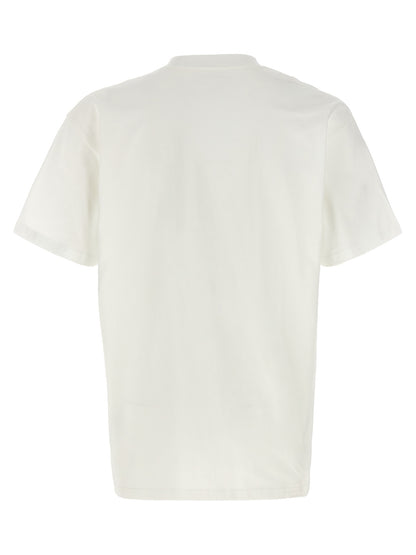 T-Shirt by Carhartt Wip for men in organic cotton white & print showcases a unassuming silhouette, artfully detailed with a refined crew neckline and unassuming for a sophisticated, contemporary look.