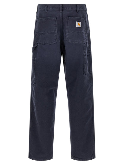 Carhartt Wip Blue Organic Cotton Casual Pants