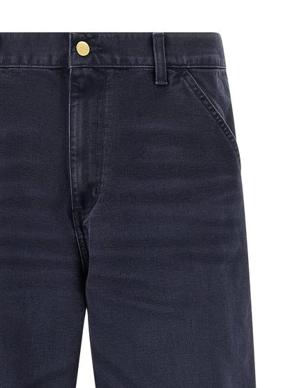 Carhartt Wip Blue Organic Cotton Casual Pants