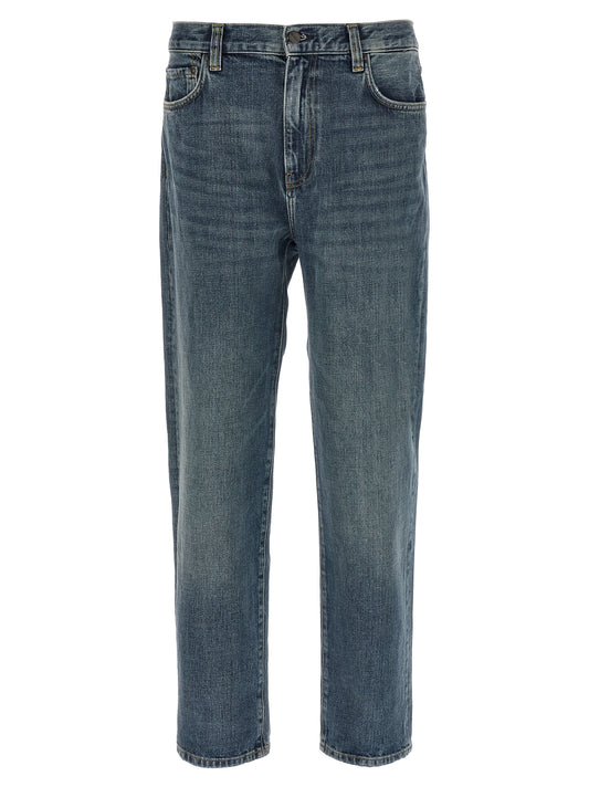 Jeans by Carhartt Wip for men in cotton denim blue features an sartorial tapered-leg and long with a cut for a sartorial finish.