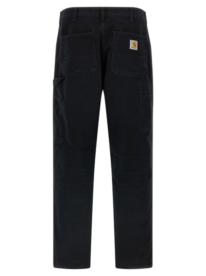Carhartt Wip Black Organic Cotton Straight-Leg Jeans