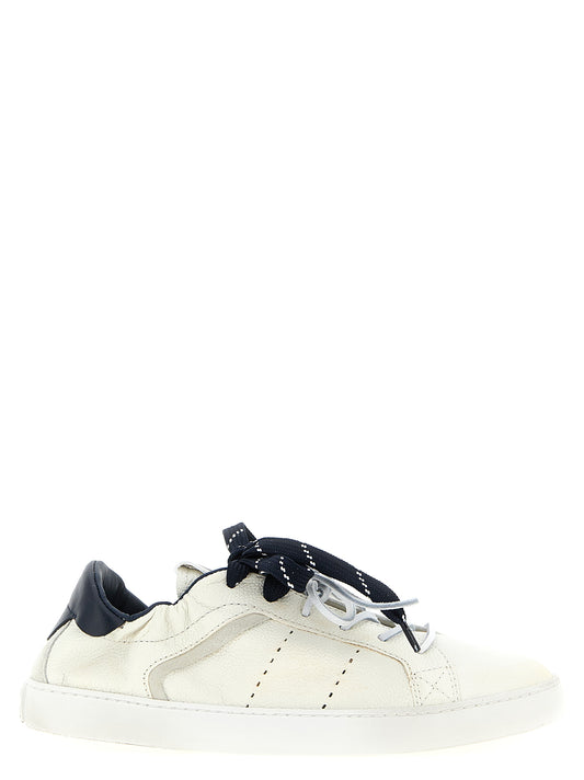 Sneakers by Miu Miu for women in calfskin leather blue features an versatile design from the Women's Fashion Calfskin Leather Sneakers collection, highlighting a versatile fashion style for a premium, high-fashion look.