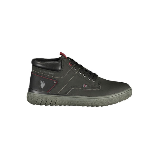 Lace-Up Boots by U.S. POLO ASSN. for men in polyester & polyurethane black & print features an enchanting design from the Men's Polyester & Polyurethane Lace-Up Boots collection, highlighting a enchanting and for a refined look.