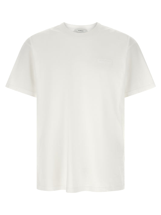T-Shirt by Givenchy for men in cotton white features a plush silhouette, showcasing a sophisticated crew neckline and short-sleeve for a truly plush finish.