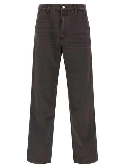 Carhartt Wip Brown Organic Cotton Casual Pants