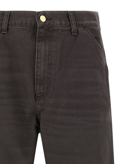 Carhartt Wip Brown Organic Cotton Casual Pants