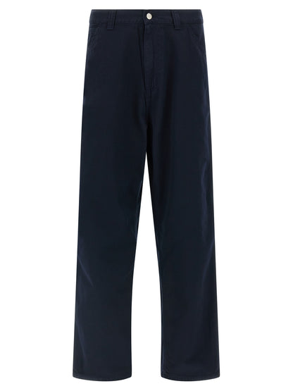 Carhartt Wip Blue Organic Cotton Casual Pants