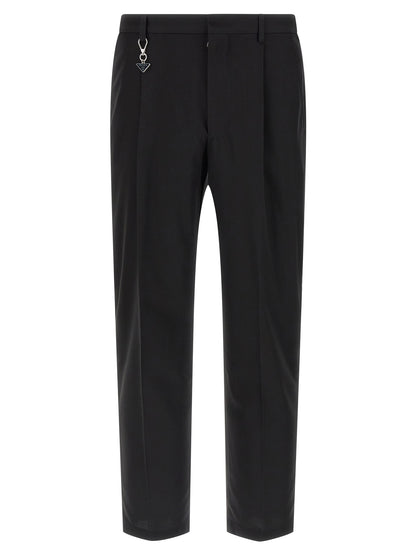 Prada Black Cotton Casual Pants