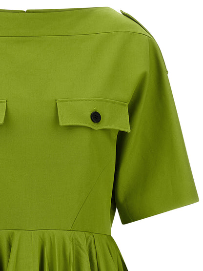 Prada Bicolor Cotton Casual Dress