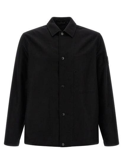 Stone Island Black Virgin Wool Blouse