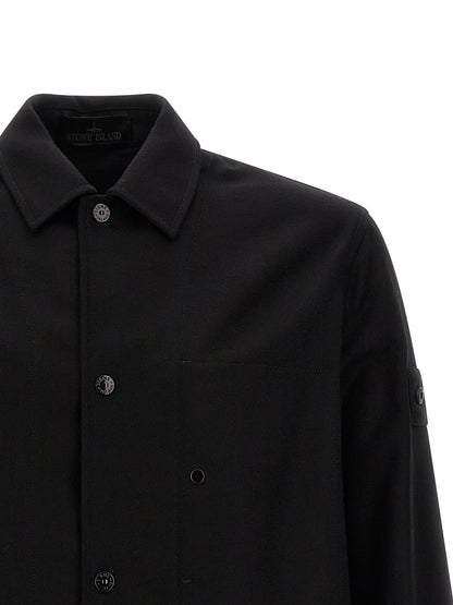 Stone Island Black Virgin Wool Blouse