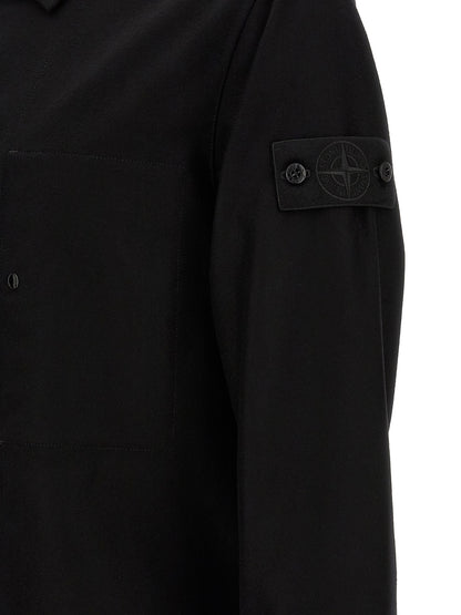 Stone Island Black Virgin Wool Blouse