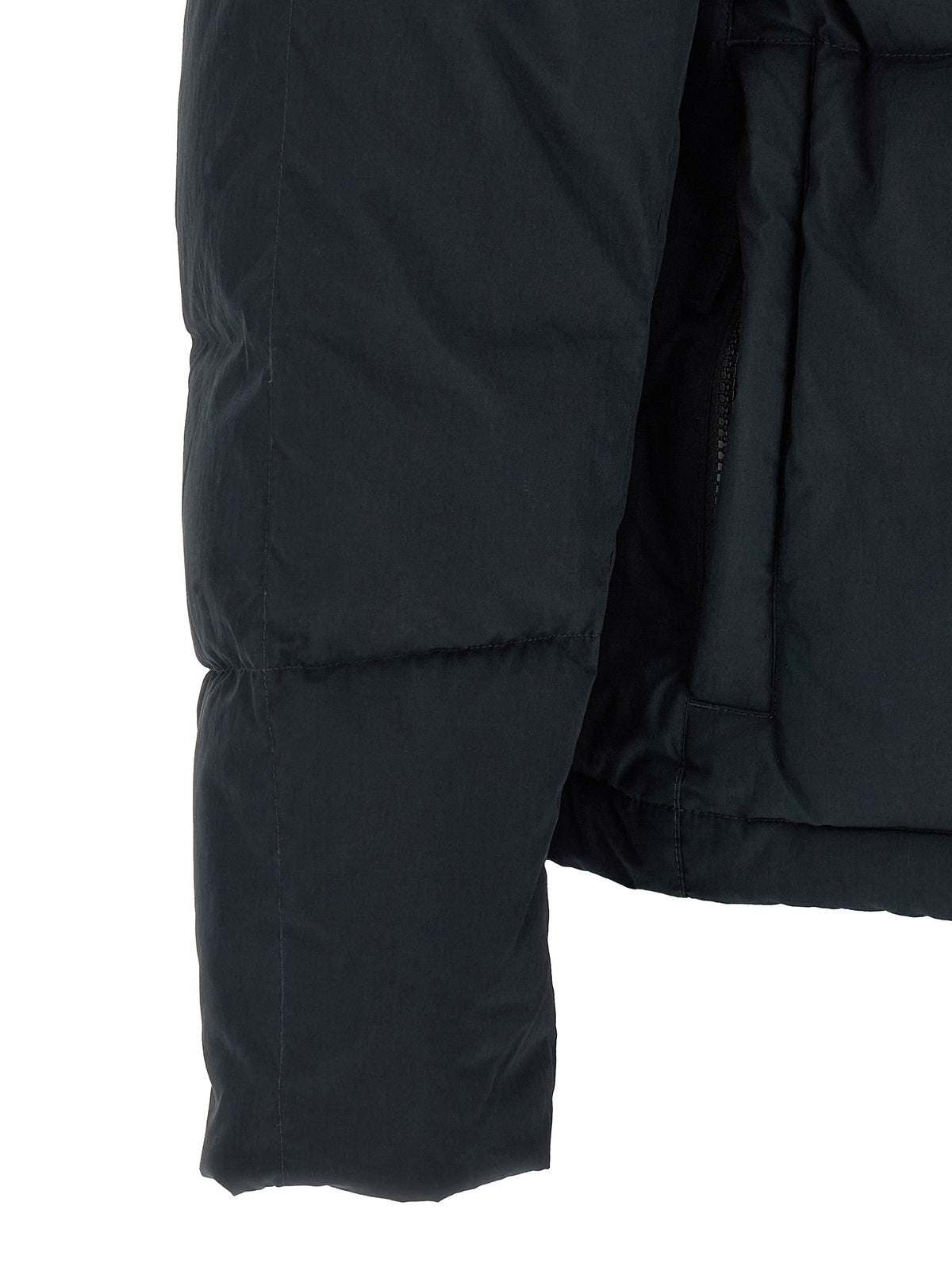 Stone Island Blue Cotton Full-Length Jacket