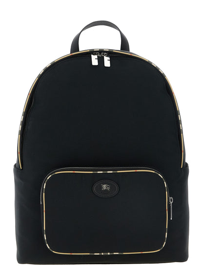 Burberry Black Polyester Backpack