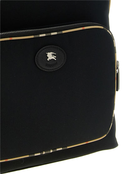 Burberry Black Polyester Backpack