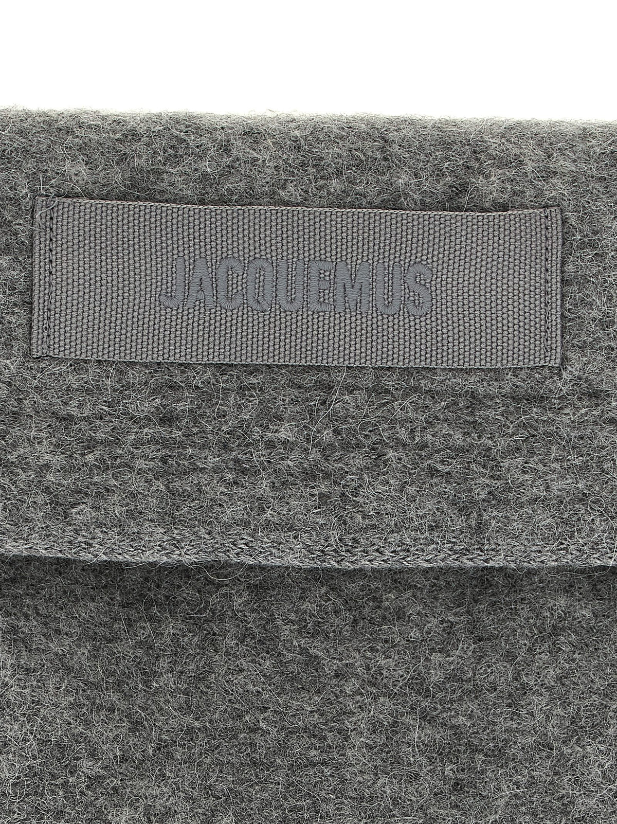 Jacquemus Gray Wool Scarf