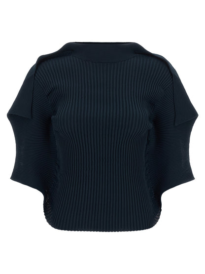 Issey Miyake Blue Polyester Pattern Shirt