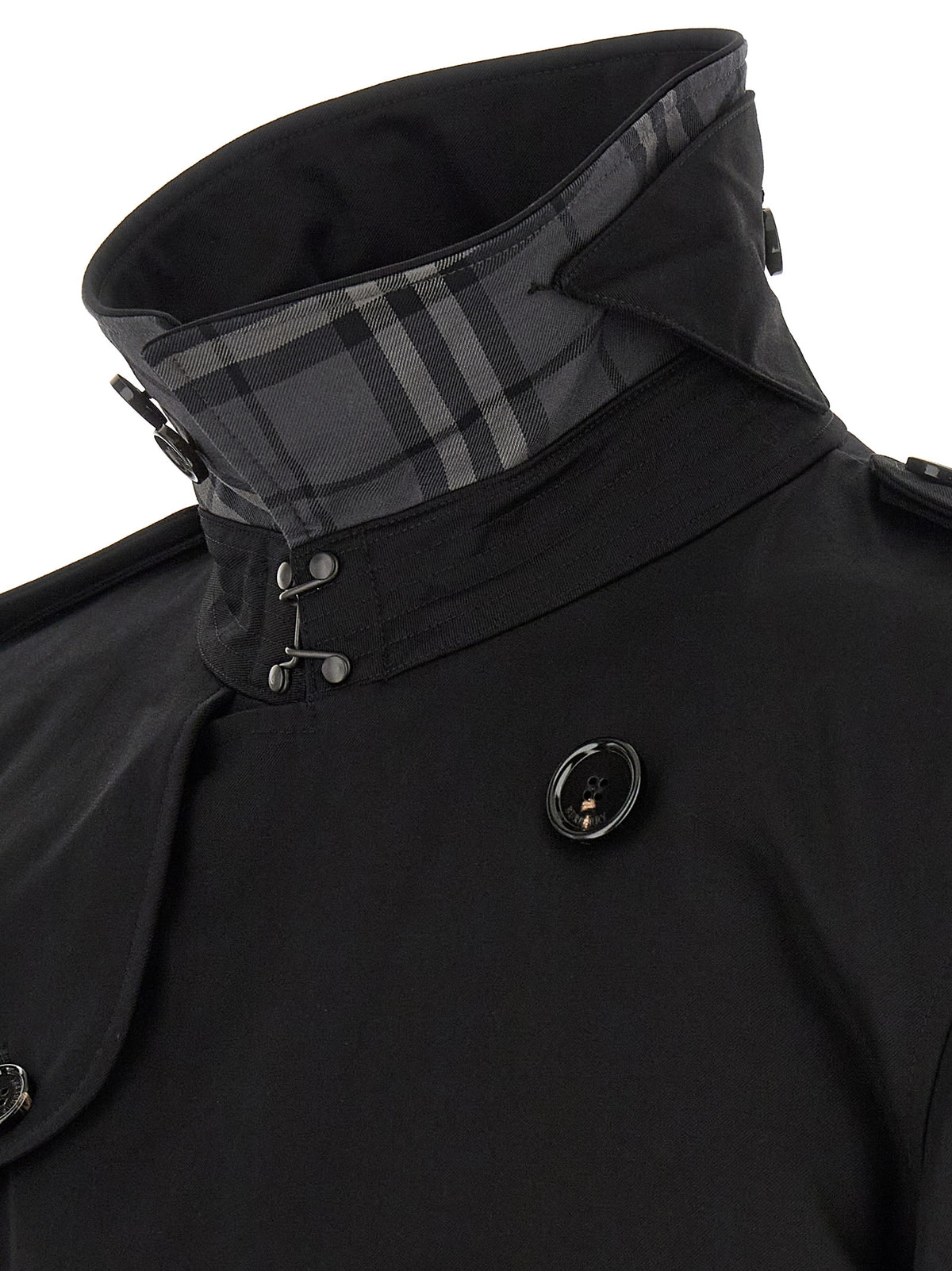 Vest by Burberry for men in leather & cotton black features a chic silhouette, expertly detailed with a refined and premium for a truly chic look.