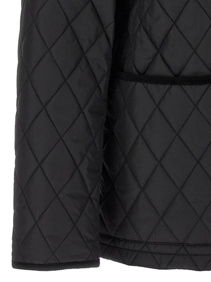 Burberry Men's Lightweight Nylon Cotton Corduroy Twill Overcoat - Black