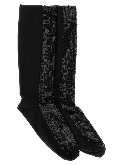 P.A.R.O.S.H. Black Polyamide Socks