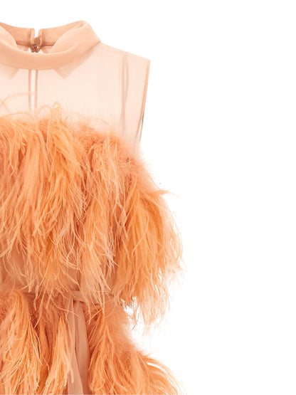 Alberta Ferretti Multicolor Silk Long Dress
