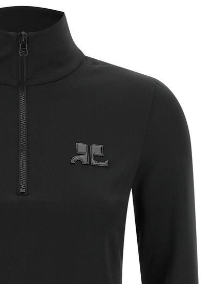 Courrèges Black Polyamide Cardigan