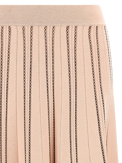 Elisabetta Franchi Multicolor Viscose Midi Skirt