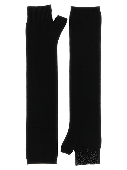 P.A.R.O.S.H. Black Wool Gloves
