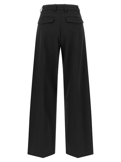 THELATEST Black Polyester Dress Pants