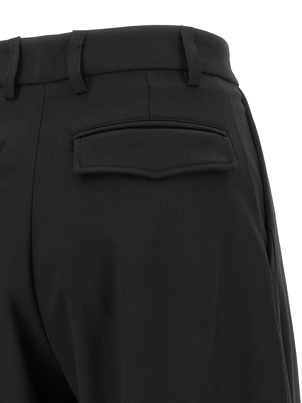 THELATEST Black Polyester Dress Pants