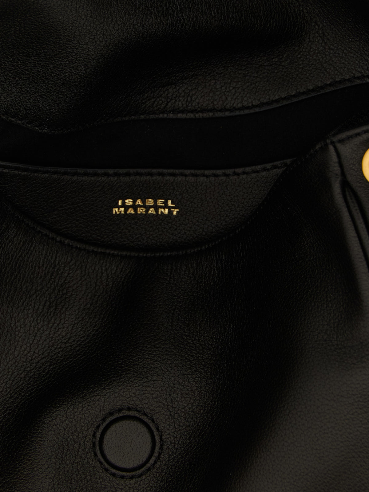 Isabel Marant Black Lamb Leather Shoulder Bag