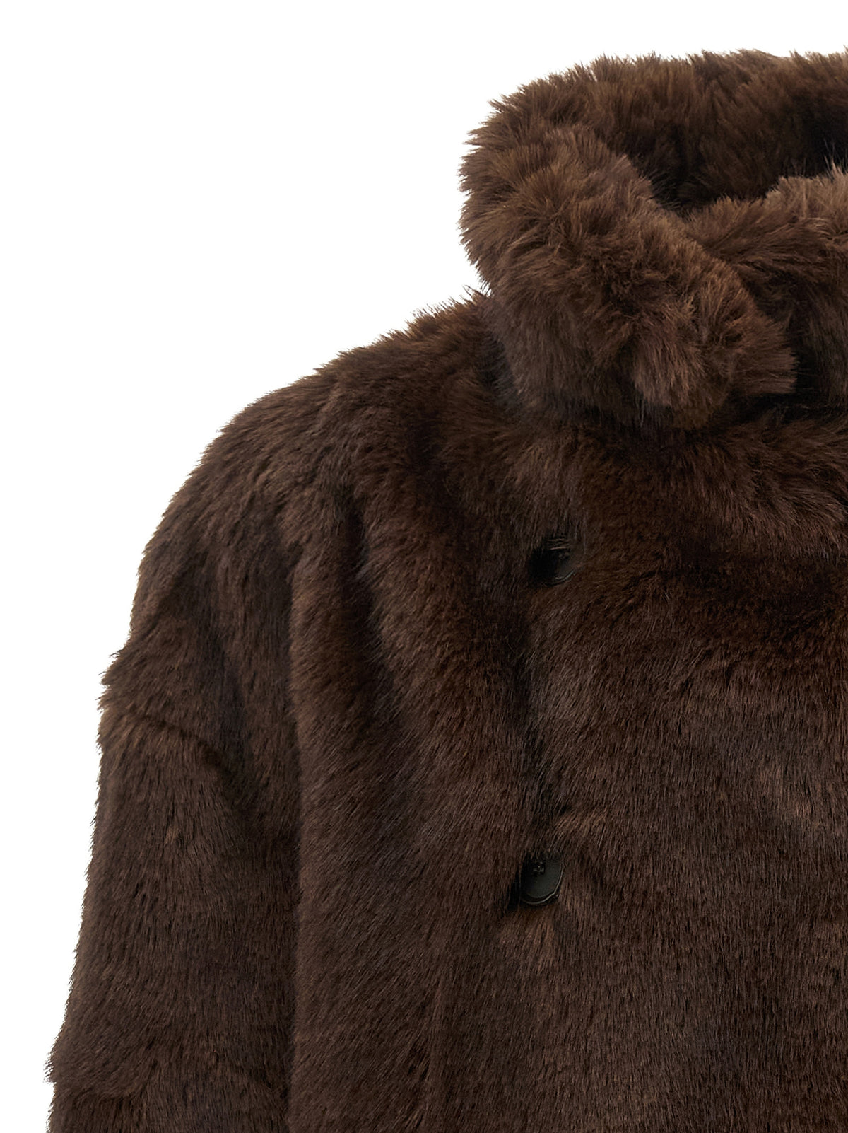 THELATEST Brown Polyester Coat