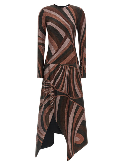 Emilio Pucci Bordeaux Polyamide Midi Dress