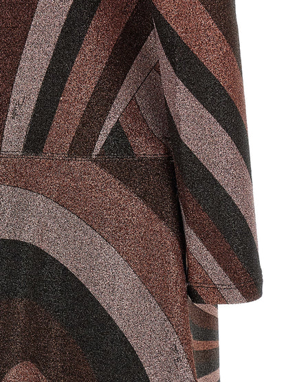 Emilio Pucci Bordeaux Polyamide Midi Dress