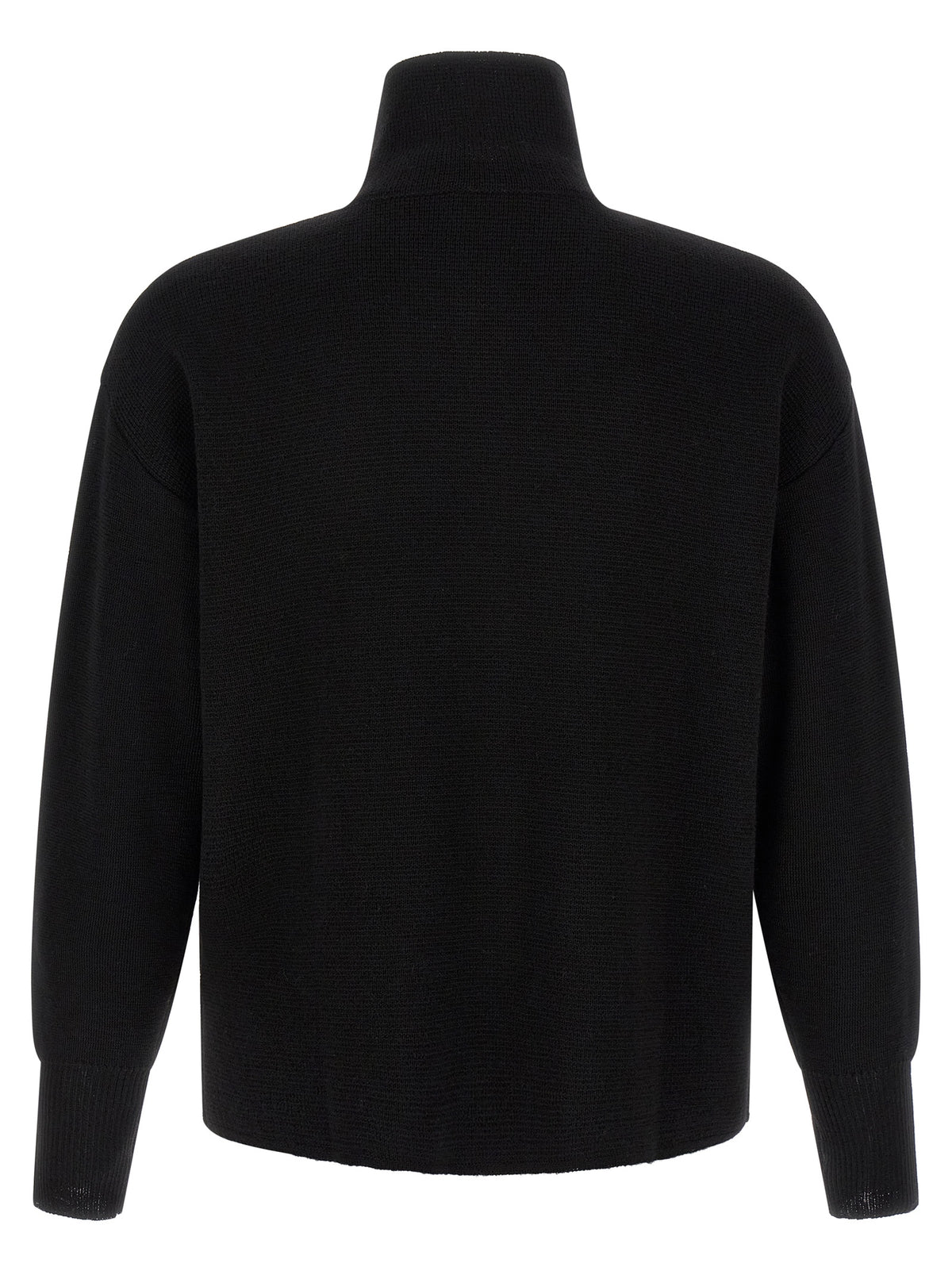 MA'RY'YA Black Virgin Wool Cardigan