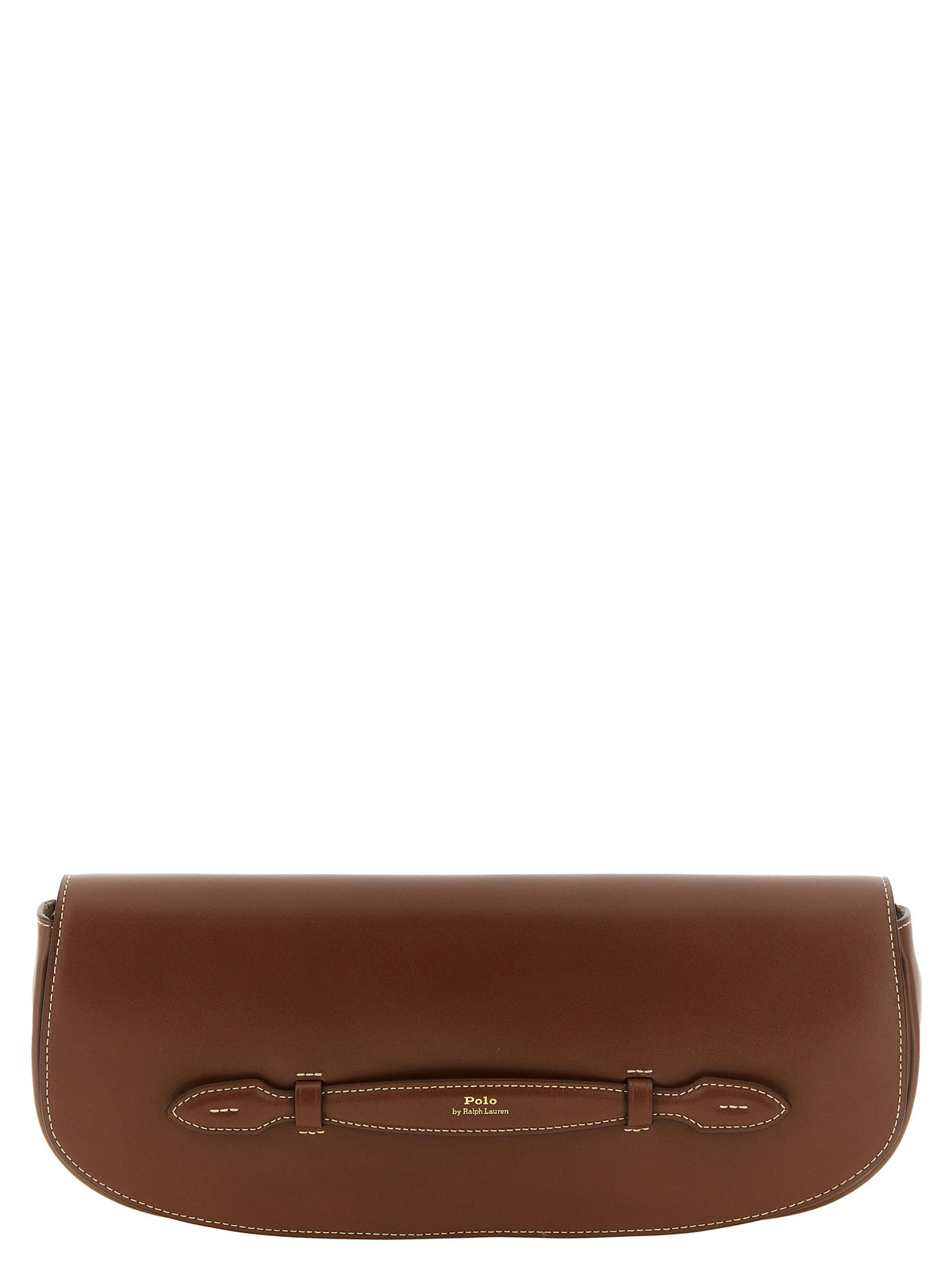Polo Ralph Lauren Brown Cowhide Clutch Bag
