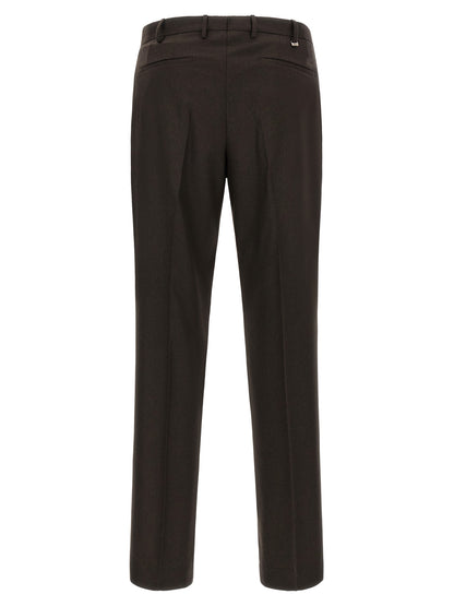 PT Torino Brown Virgin Wool Dress Pants