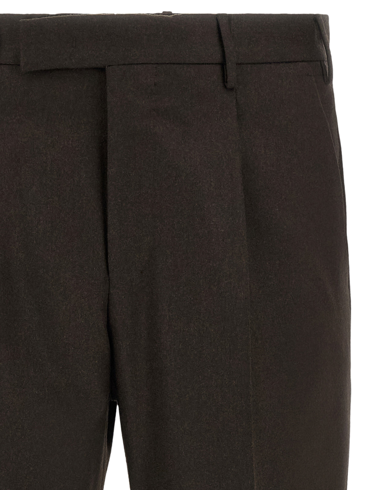 PT Torino Brown Virgin Wool Dress Pants