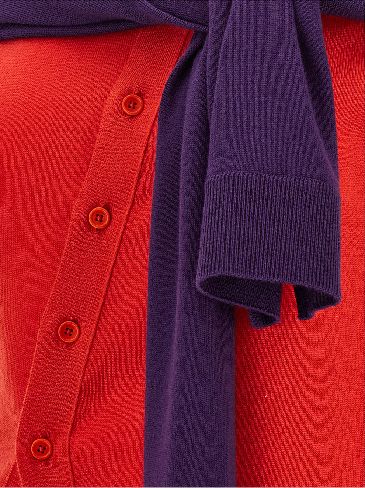 J.W.Anderson Red Wool Sleeveles T-Shirt
