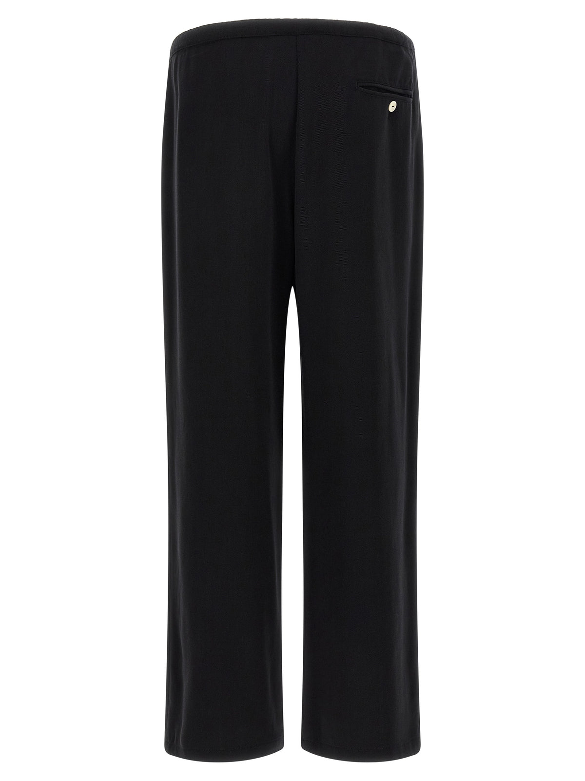 SECOND/LAYER Black Cotton-Like Casual Pants
