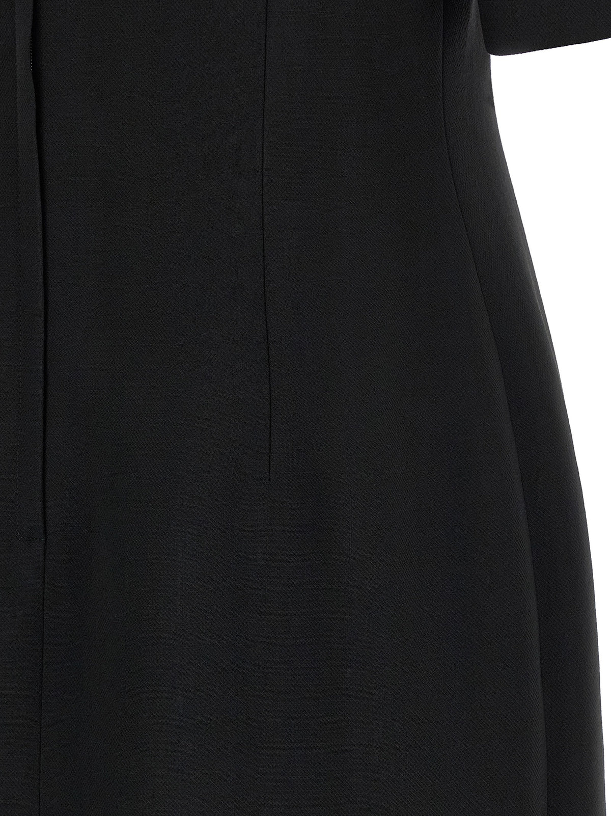 Dolce & Gabbana Black Virgin Wool Midi Dress