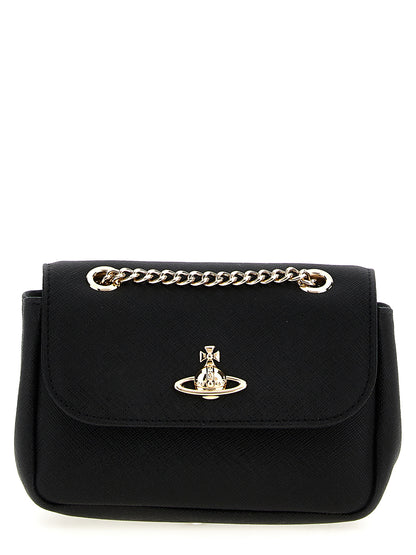 Vivienne Westwood Black Cowhide Shoulder Bag