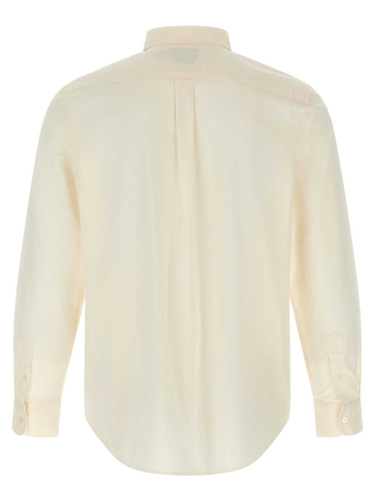 Polo Ralph Lauren Pony Women's Long-Sleeve Cotton Blouse - Beige Navy