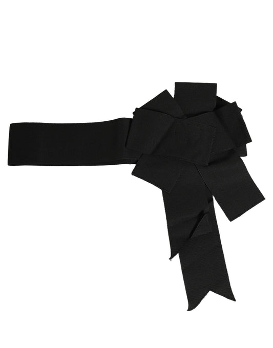 Belt by Dolce & Gabbana for women in cotton & acetate black features a versatile silhouette, artfully showcasing the versatile design of the Cotton & Acetate Belt for a sophisticated, premium finish.