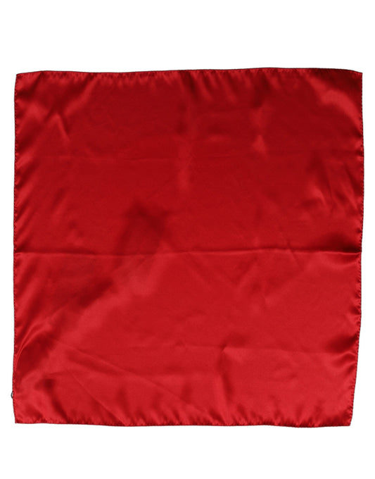 Scarf by Dolce & Gabbana for women in silk satin red features a snug silhouette, perfectly showcasing the elegant drape and premium finish of the Silk Satin Foulard Square Scarf.