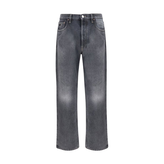 Prada Black Cotton Relaxed Fit Jeans